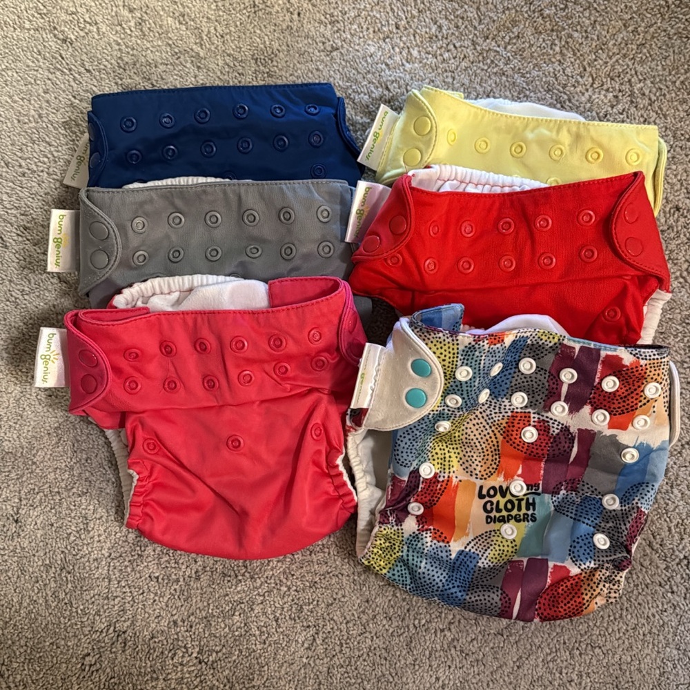 BumGenius Pocket Cloth Daipers - 6